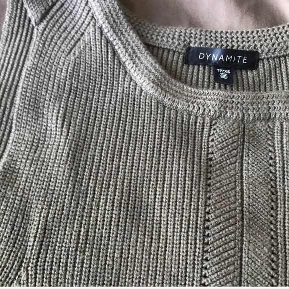 Dynamite High slit Knit sweater dress - Picture 2 of 3